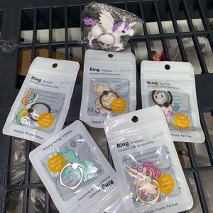 5 Kickstands for cellphone and unicorn 🦄 keychain